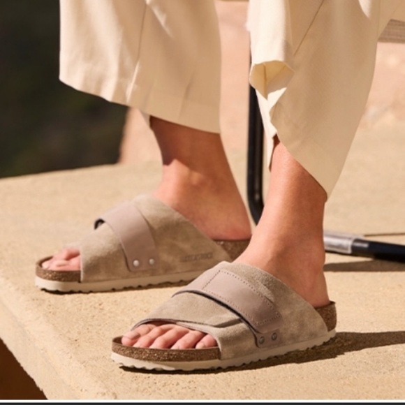 Birkenstock Shoes - Birkenstock Kyoto Tan Suede Sandals 9